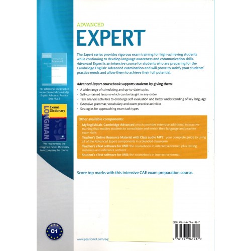 Advanced Expert Coursebook Key Pdf Expert Advanced 3rd Edition Coursebook with audio CD CEFR C1